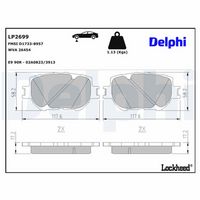 комплект спирачно феродо, дискови спирачки