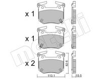 Bremsbelagsatz, Scheibenbremse