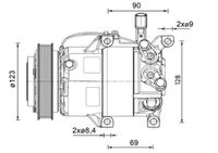 Thumbnail - Compressor, airconditioning - ACP1459000P - MAHLE