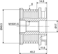 Ελεύθερη περιστροφή γεννήτριας VALEO NEW SPARE PART