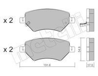 Bremsbelagsatz, Scheibenbremse