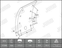 Bremsbelagsatz, Trommelbremse