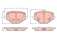 Bremsbelagsatz, Scheibenbremse