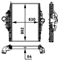 Thumbnail - Intercooler, inlaatluchtkoeler - CI116000P - MAHLE