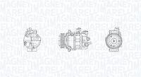 Compresor, climatizare MAGNETI MARELLI, Cod: 350103030045