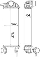 Thumbnail - Intercooler, inlaatluchtkoeler - CI477000P - MAHLE
