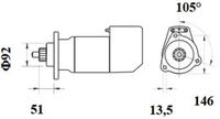 Thumbnail - Startmotor / starter - MS547 - MAHLE