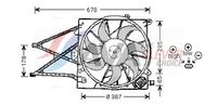 Ventilator, radiator AVA Clever Choice, Cod: OL7509