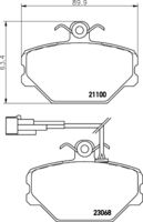 Bremsbelagsatz, Scheibenbremse