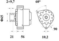 Thumbnail - Dynamo / alternator - MG518 - MAHLE