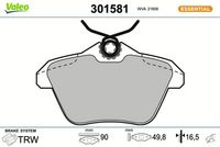 Bremsbelagsatz, Scheibenbremse