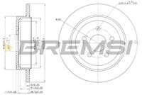 Спирачен диск CD7026S BREMSI