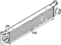 Thumbnail - Intercooler, inlaatluchtkoeler - CI158000P - MAHLE