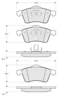 Set placute frana,frana disc MTR, Cod: MT635