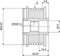 Ελεύθερη περιστροφή γεννήτριας VALEO NEW SPARE PART