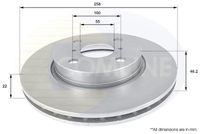 Disc frana COMLINE, Cod: ADC01133V