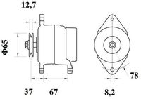 Thumbnail - Dynamo / alternator - MG285 - MAHLE