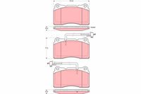 комплект спирачно феродо, дискови спирачки