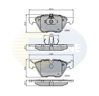Set placute frana COMLINE, Cod: CBP01300
