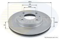 Disc frana COMLINE, Cod: ADC0333V