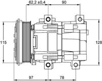 Thumbnail - Compressor, airconditioning - ACP153000P - MAHLE