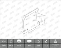 Bremsbelagsatz, Trommelbremse