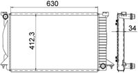 Thumbnail - Radiateur - CR1421000S - MAHLE