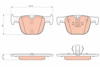 комплект спирачно феродо, дискови спирачки