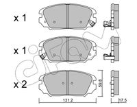 комплект спирачно феродо, дискови спирачки