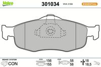 Bremsbelagsatz, Scheibenbremse