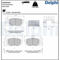 комплект спирачно феродо, дискови спирачки