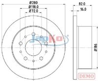 Disc frana JAPKO, Cod: 610216C