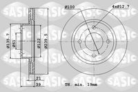 Disc frana SASIC, Cod: 6106098
