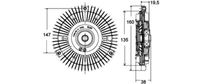 Thumbnail - Koppeling, radiateurventilator - CFC130000P - MAHLE