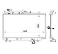 Radiator, engine cooling