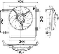 Thumbnail - Koelventilatorwiel - CFF213000P - MAHLE