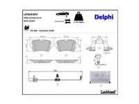комплект спирачно феродо, дискови спирачки