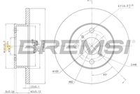Спирачен диск CD6412S BREMSI