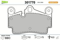 Bremsbelagsatz, Scheibenbremse