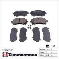 комплект спирачно феродо, дискови спирачки