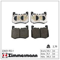 комплект спирачно феродо, дискови спирачки