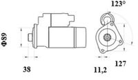 Thumbnail - Startmotor / starter - MS1044 - MAHLE
