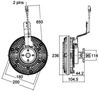 Thumbnail - Koppeling, radiateurventilator - CFC138000P - MAHLE