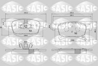 комплект спирачно феродо, дискови спирачки