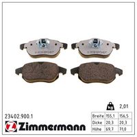 комплект спирачно феродо, дискови спирачки