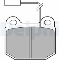 комплект спирачно феродо, дискови спирачки