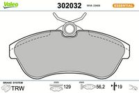 Bremsbelagsatz, Scheibenbremse