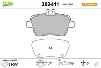 Bremsbelagsatz, Scheibenbremse