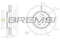 Спирачен диск CD7820V BREMSI