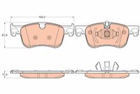 комплект спирачно феродо, дискови спирачки